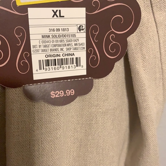 NWT Knox Rose tan linen floral tank dress XL - Picture 7 of 7